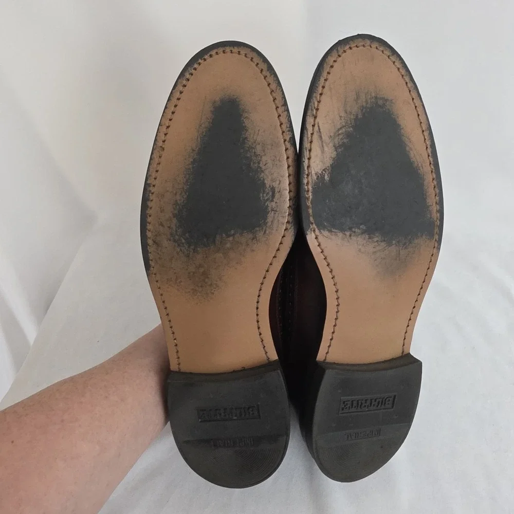 Men's Brown Leather Wingtip Shoes